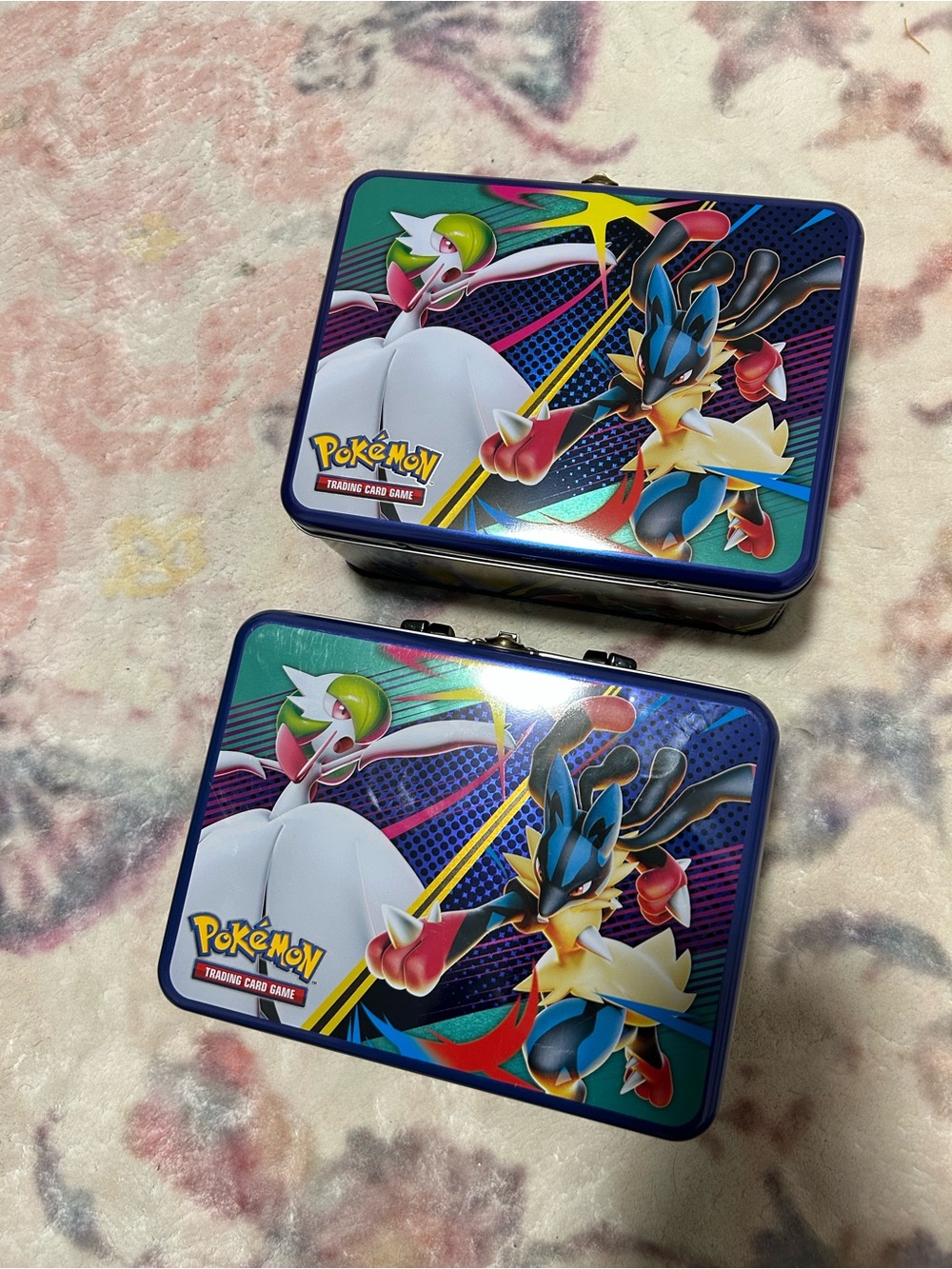 LIKE NEW Pokemon Empty Tin Lunch Box x 2